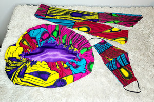 African Print Multi Color/Purple