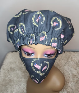 Liberia Map Satin Bonnet Set