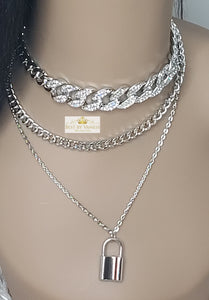 Blinged Lock Chain